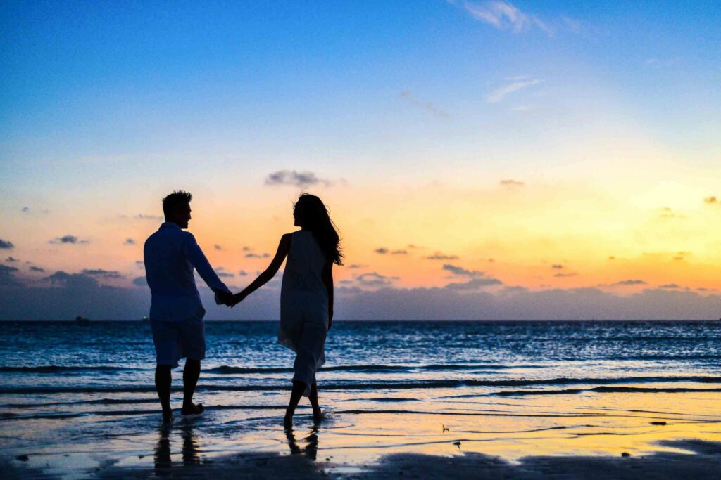 couple at sunset
